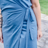 Knit Wrap Dress Mini