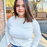 Long Sleeve Low Mock Top