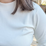 Long Sleeve Low Mock Top