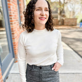 Long Sleeve Low Mock Top