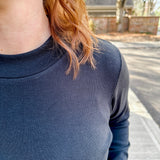 Long Sleeve Low Mock Top