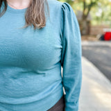 Puff Sleeve Pull Over Sweater