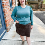 Puff Sleeve Pull Over Sweater