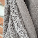 Sherpa Button-Front Cardigan
