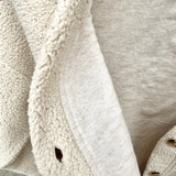 Sherpa Button-Front Cardigan