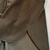 Brushed Corduroy Button-Up Blouse