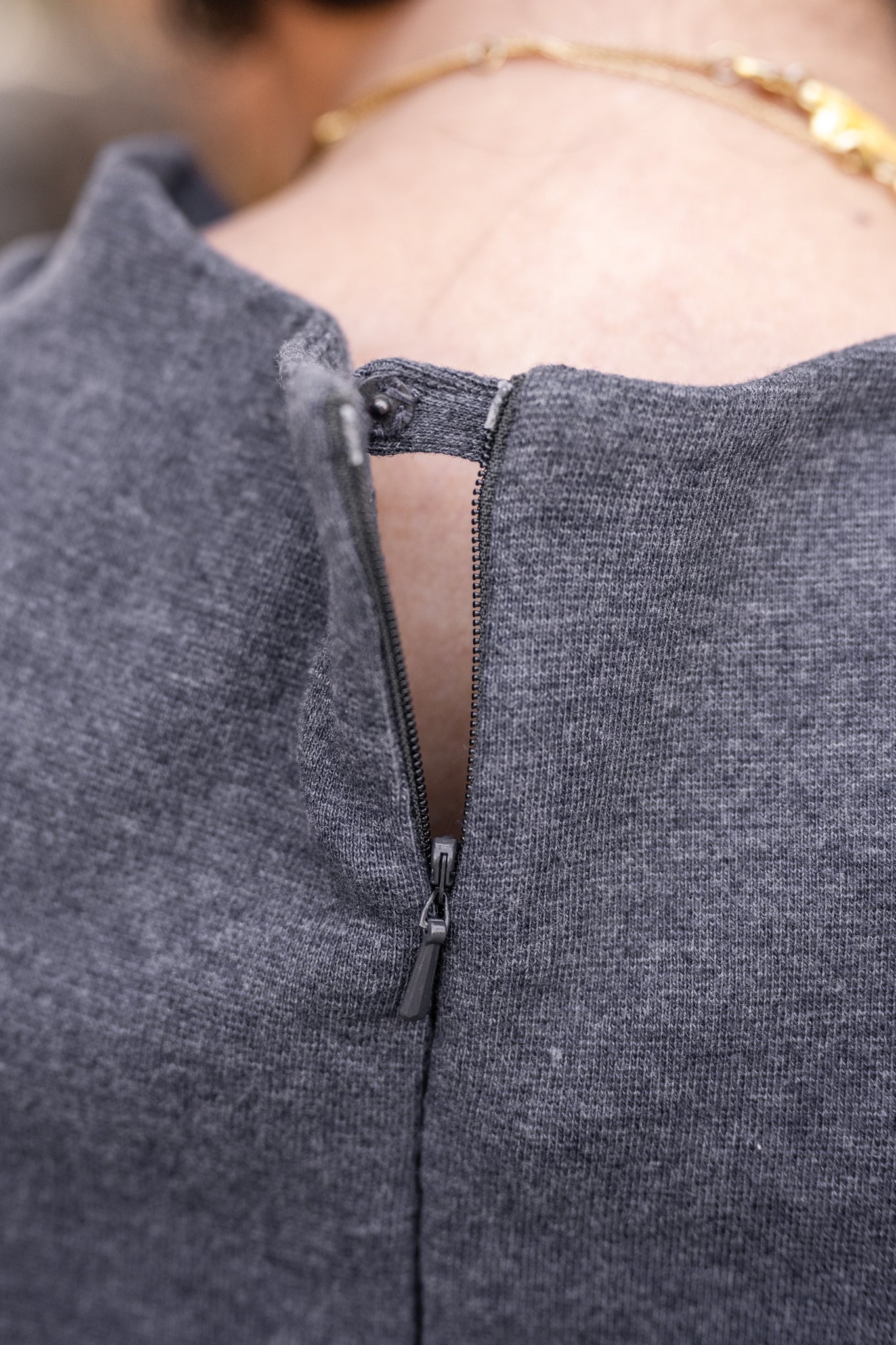 Soho Dress – Chic & Versatile Women’s Dress – Flattering Ruched Waist for All Sizes and Body Types – Short Draped Cowl Mock Neckline for a Sophisticated Look – Made from Soft Surplus 100% Cotton Knit 1x1 Fabric – Medium Weight with Light Stretch for Smooth, Comfortable Wear – Sleeveless Design with Cuff Trim – Tidy Back Zipper for Easy Styling – Available in 4 Colors: Charcoal, Sizes XS-3X – Perfect to Pair with a Cardigan, Sherpa Jacket, or Knit Blazer – effortless and stylish.