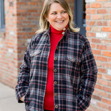 Button Mock Neck Pull-Over