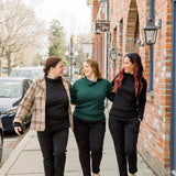 Button Mock Neck Pull-Over