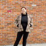 Ponte II Long Sleeve Mock Neck with Cuff and Pant - Black