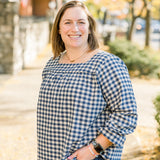 Long Sleeve Woven Square Neck Top