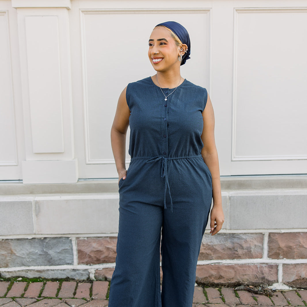 Sleeveless Woven Jumpsuit