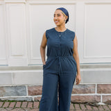 Sleeveless Woven Jumpsuit
