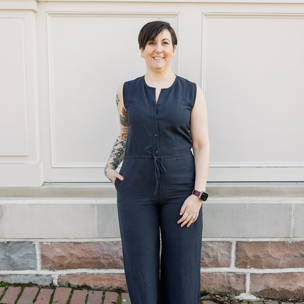 Sleeveless Woven Jumpsuit