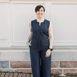 Sleeveless Woven Jumpsuit