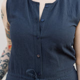 Sleeveless Woven Jumpsuit