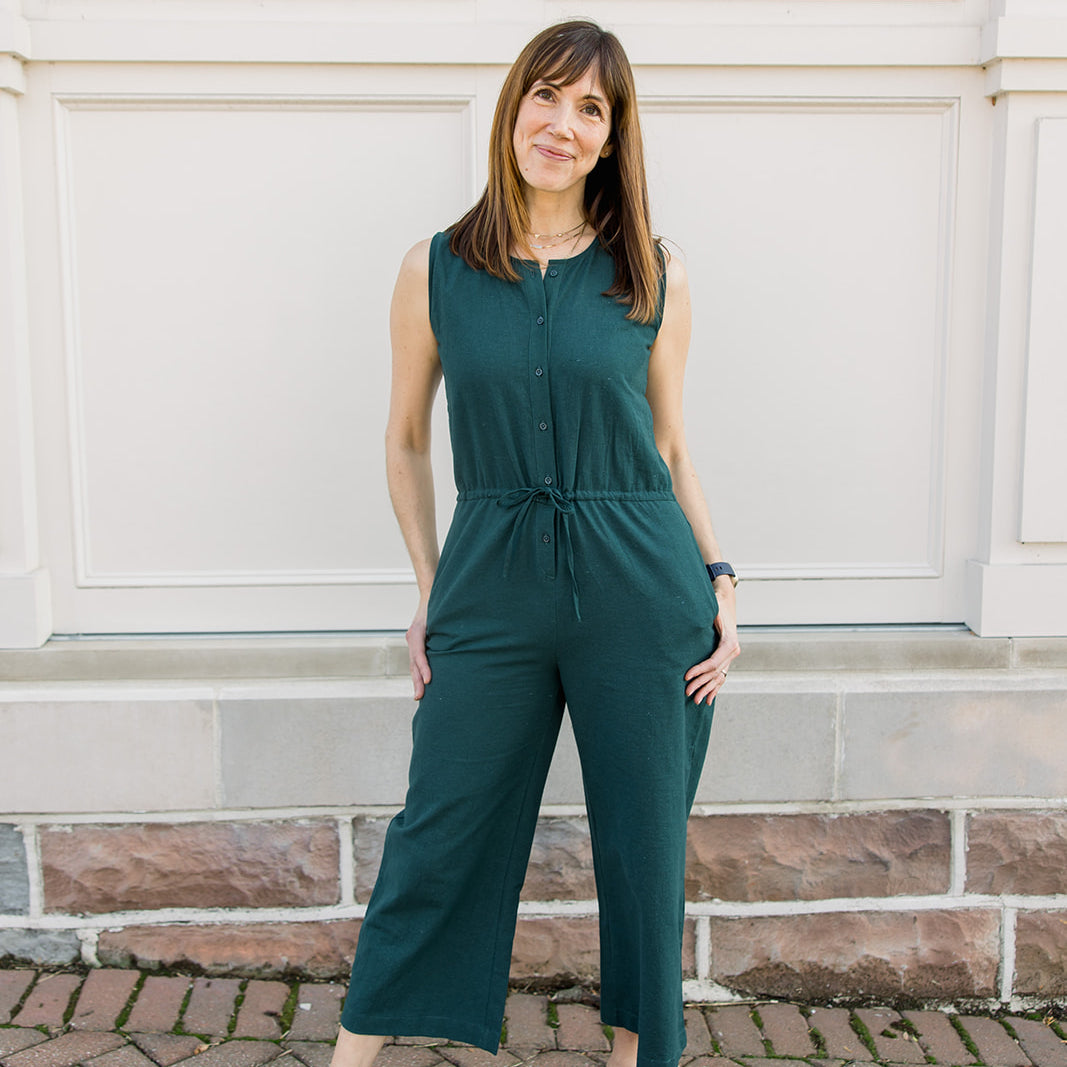 Sleeveless Woven Jumpsuit