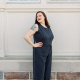 Sleeveless Woven Jumpsuit