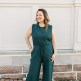 Sleeveless Woven Jumpsuit