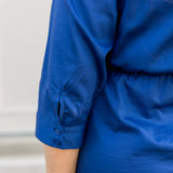 Tux Pleat Mini Dress