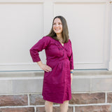 Tux Pleat Mini Dress