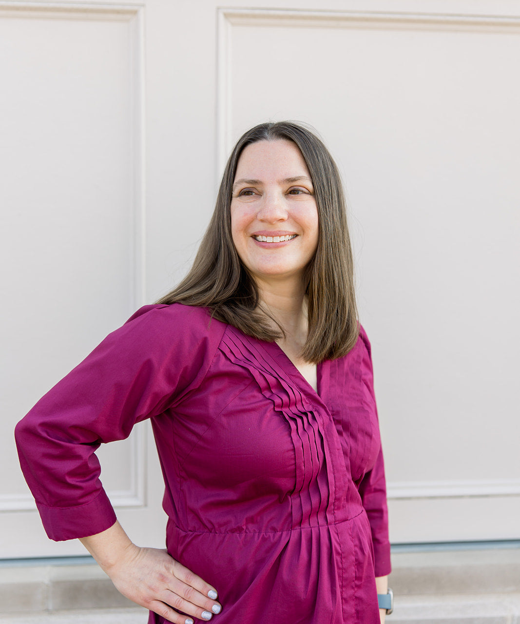 Tux Pleat Mini Dress