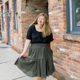 Knit Square Neck Top