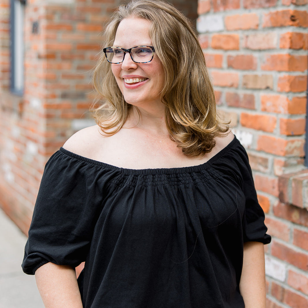 Knit Square Neck Top