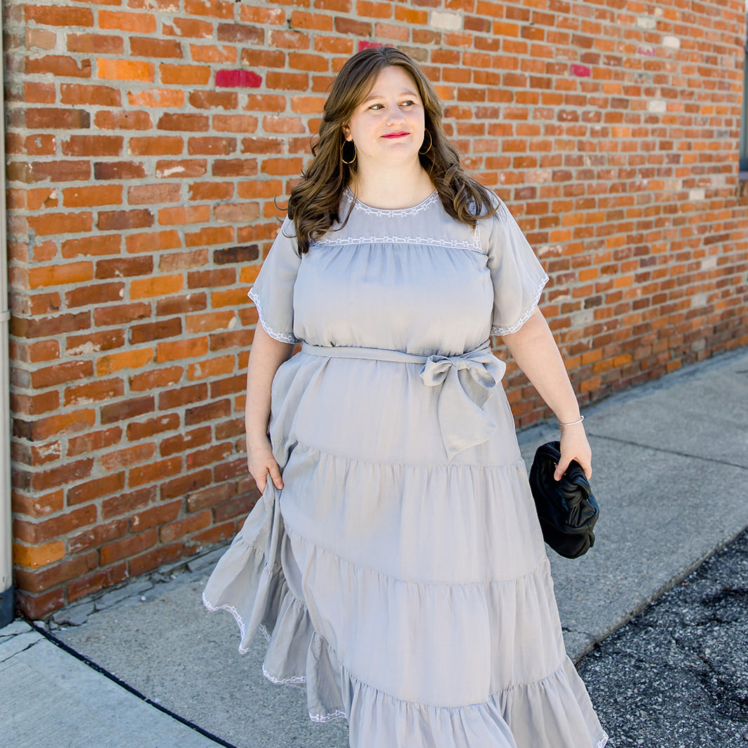 Embroidered Maxi Dress