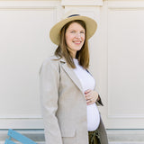 Woven Blazer - Oatmeal