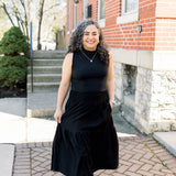 Sleeveless Mock Neck - Black