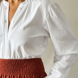 Ruffle Collar Knit Blouse