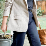 Woven Blazer - Oatmeal