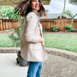 Woven Blazer - Oatmeal