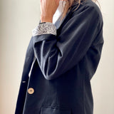 Woven Blazer - Black