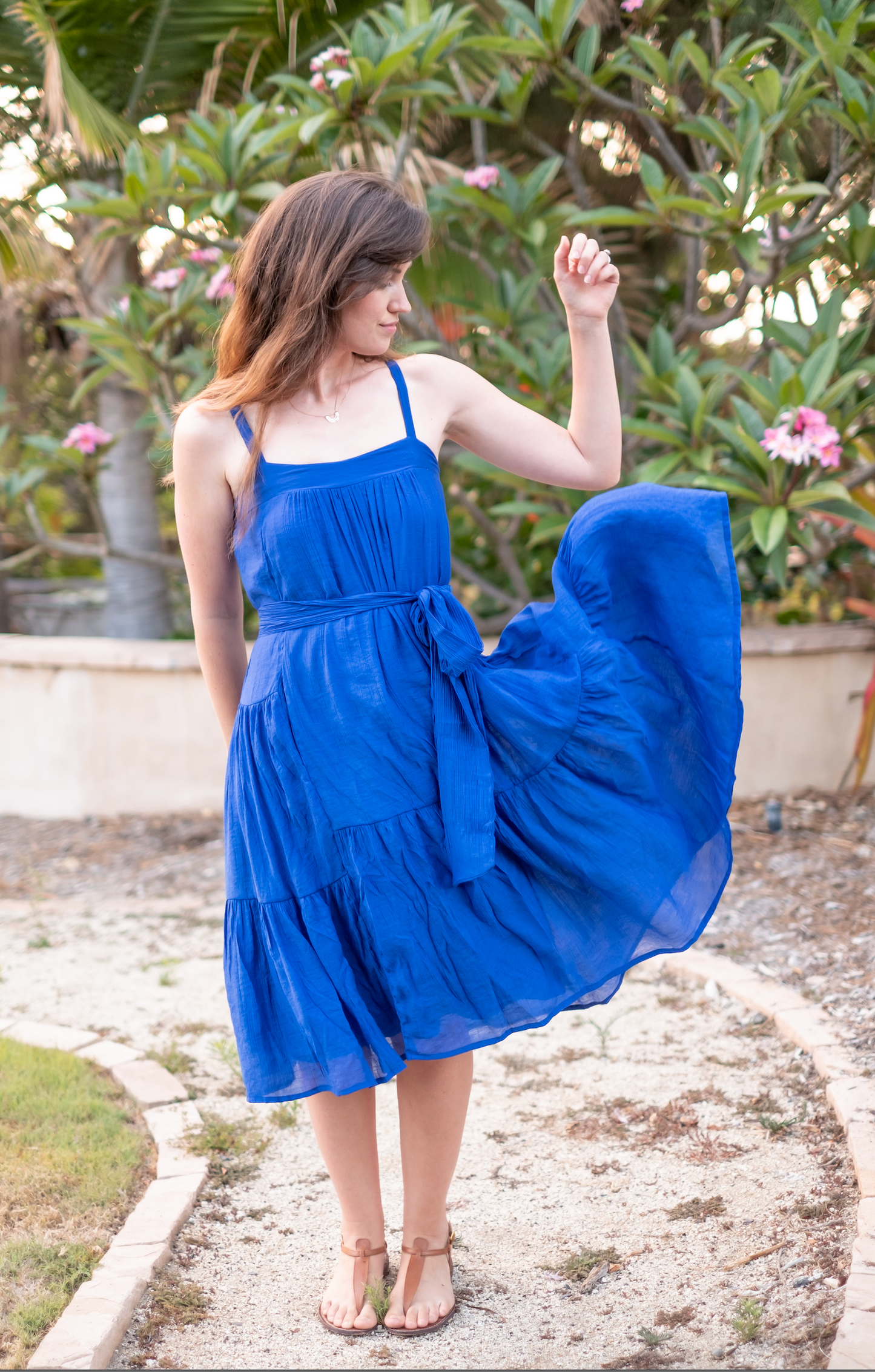 Tiered Maxi Dress - Ocean Blue